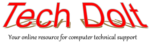 Tech Dolt, your online  resource for computer technical support